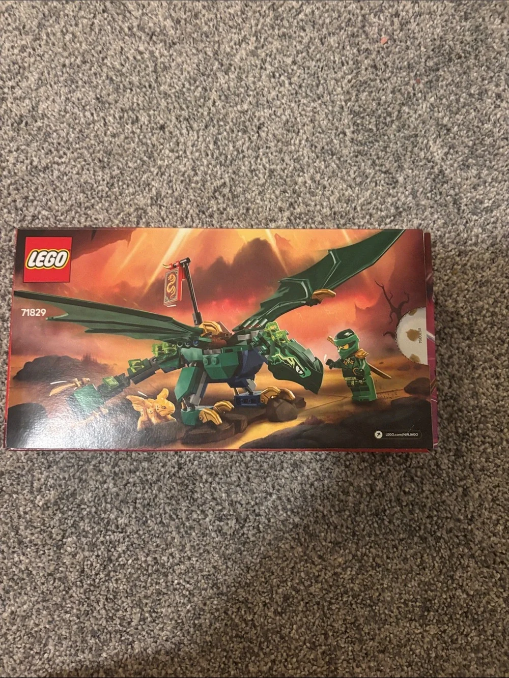 LEGO Ninjago Green Dragon with Gold Accents Building Set